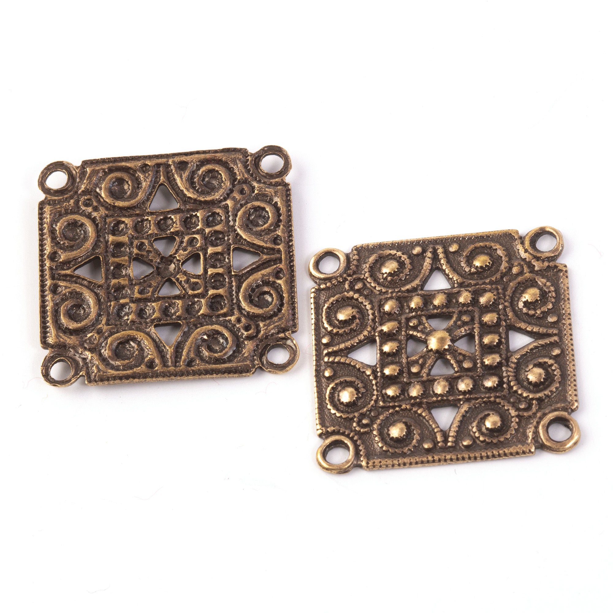 Oxidized Brass Necklace From Argentina