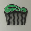 1960's French hand painted vintage hair comb. Acrylic.    ac-h-237