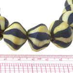 Ancient East Java Pelangi striped glass bead modern reproduction