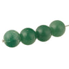 Vintage natural green aventurine 7.5 - 8.5mm round beads. Pkg 12. B4-ave230