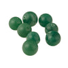 Vintage natural green aventurine 9.5 - 10.5mm round beads. Pkg 10. B4-ave224