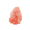 Salmon Pink Coral Cabochon carved floral design, natural, untreated.  b4-cor465