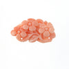 Pink Coral Cabochon carved floral design, natural, untreated.  b4-cor476