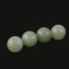 Celadon Green "Hisu jJade", bowenite serpentine 14mm rounds 7 pcs. b4-ser516