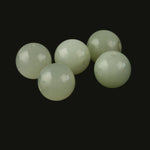 Celadon Green "Hisu jJade", bowenite serpentine 13mm rounds 8 pcs. b4-ser464