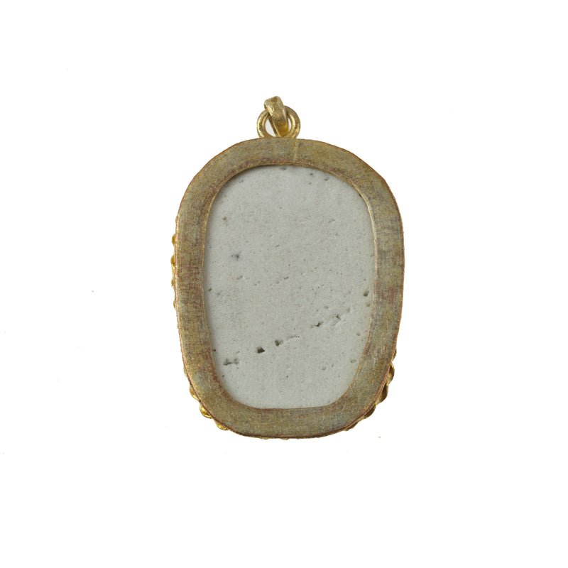 Antique Chinese porcelain shard pendant genuine Qing Dynasty. pdor432-10