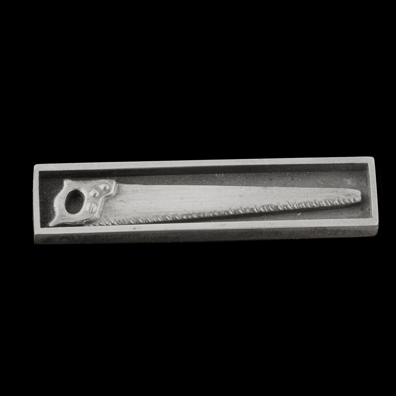 Contemporary "Hand Saw" pin by Connie Verrusio, Sterling Silver, pnvs909