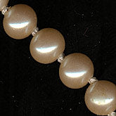 Ecru Round Glass Pearl Beads