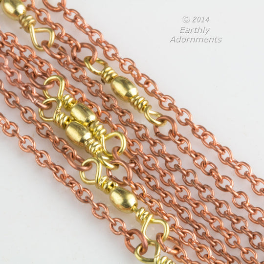 Unfinished Chain 2mm links Bulk Brass gold color chain Craft Supplies  Jewelry Beading Chain - Fleamarket Muse