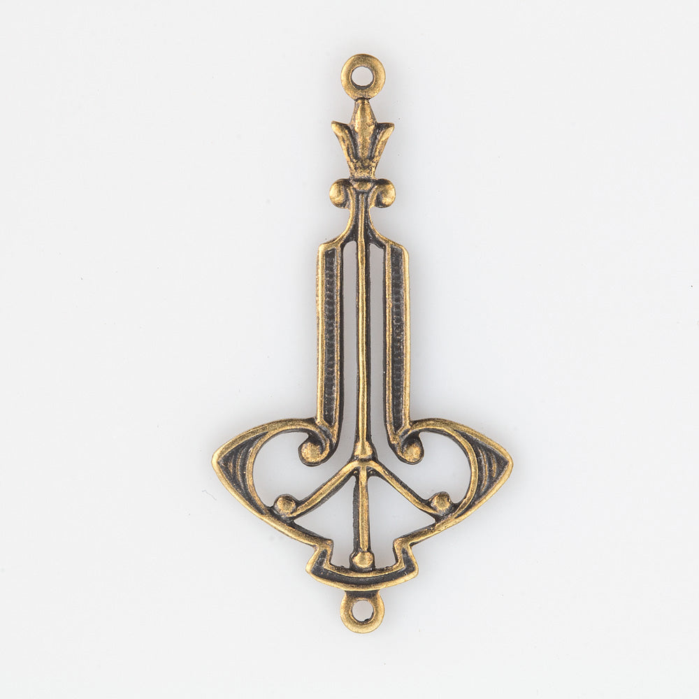 Oxidized Brass Pendant