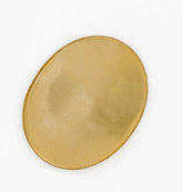 Vintage brass setting for 10x8mm cabochon. Pkg of 8